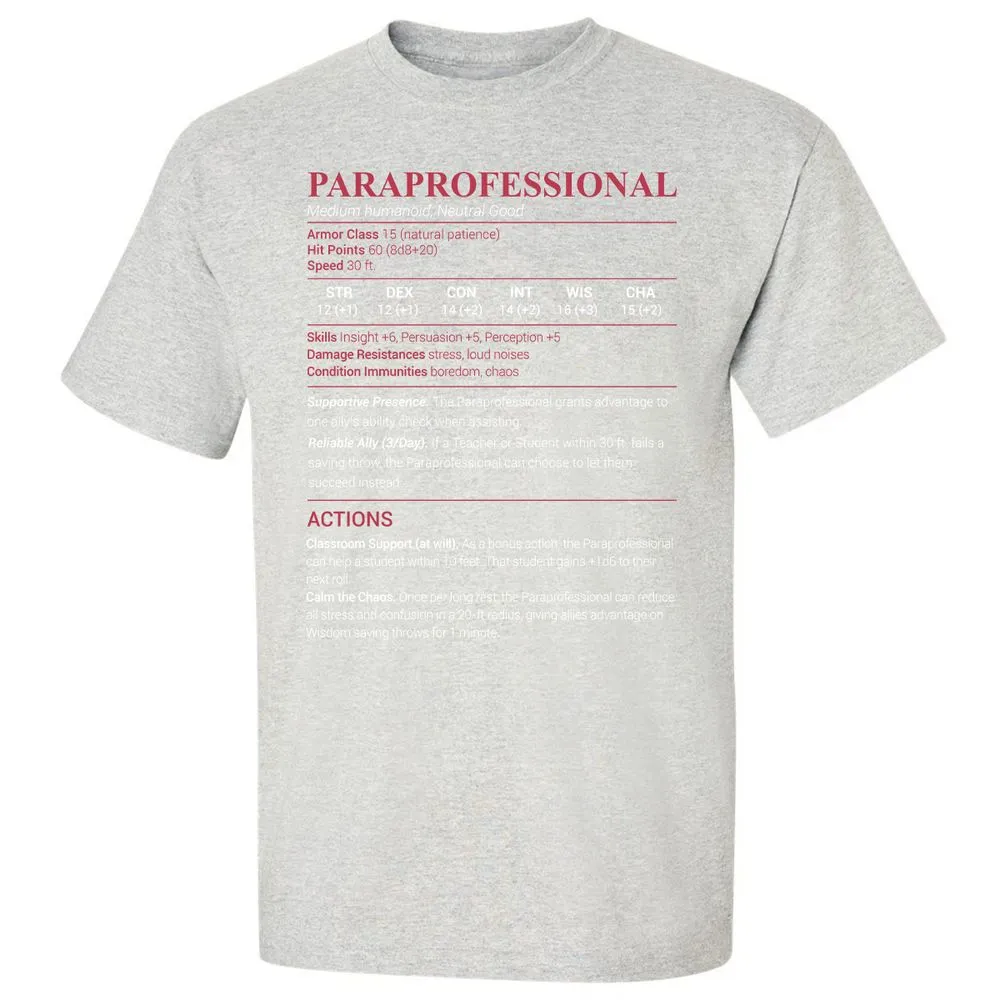 Paraprofessional Classic Unisex T-Shirt - Ash - 2
