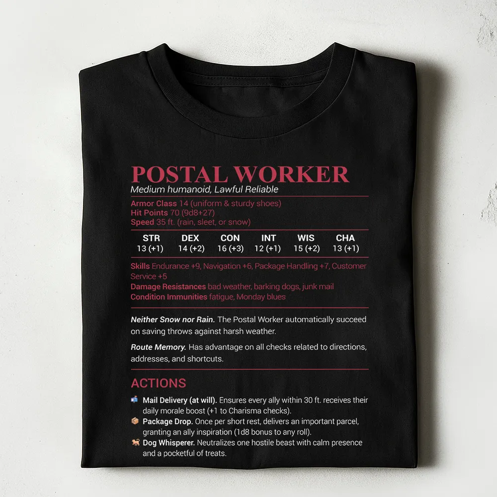 Postal Worker Classic Unisex T-Shirt - 1