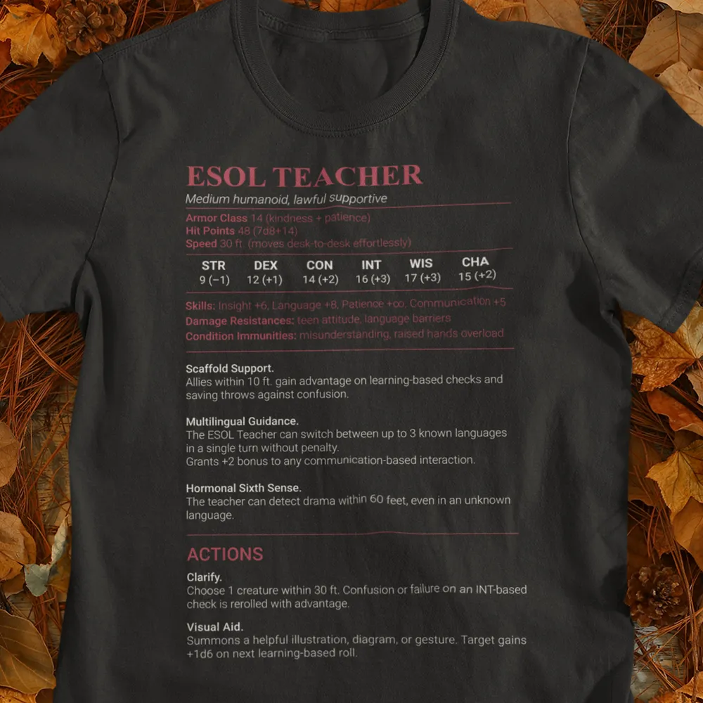 ESOL Teacher Classic Unisex T-Shirt - 1