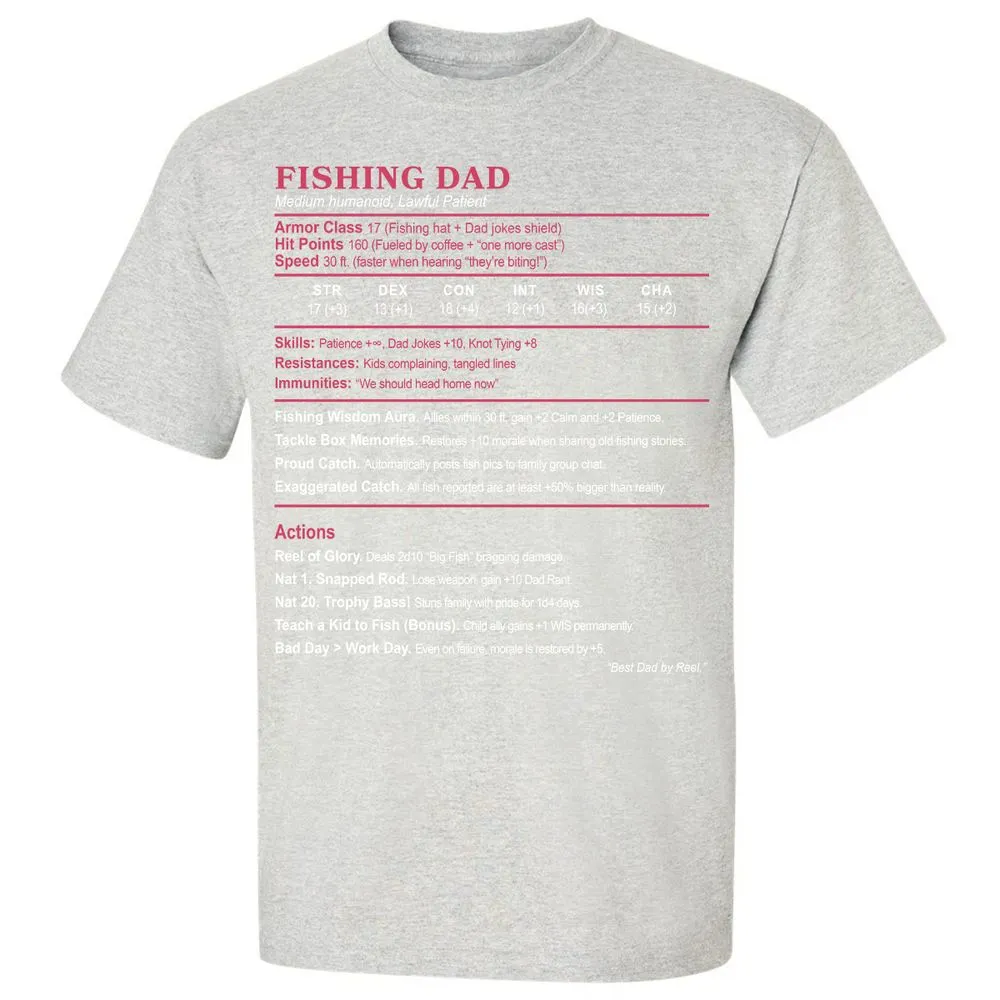 FISHING DAD Classic Unisex T-Shirt - Ash - 2