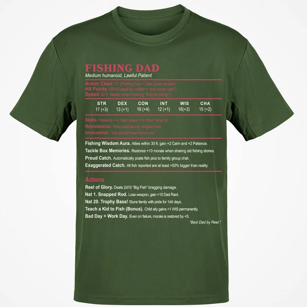 FISHING DAD Classic Unisex T-Shirt - Military Green - 6