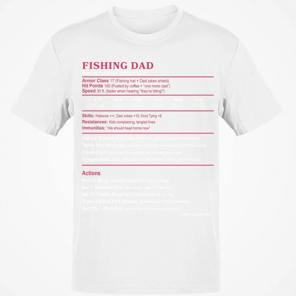 FISHING DAD Classic Unisex T-Shirt - White - 12