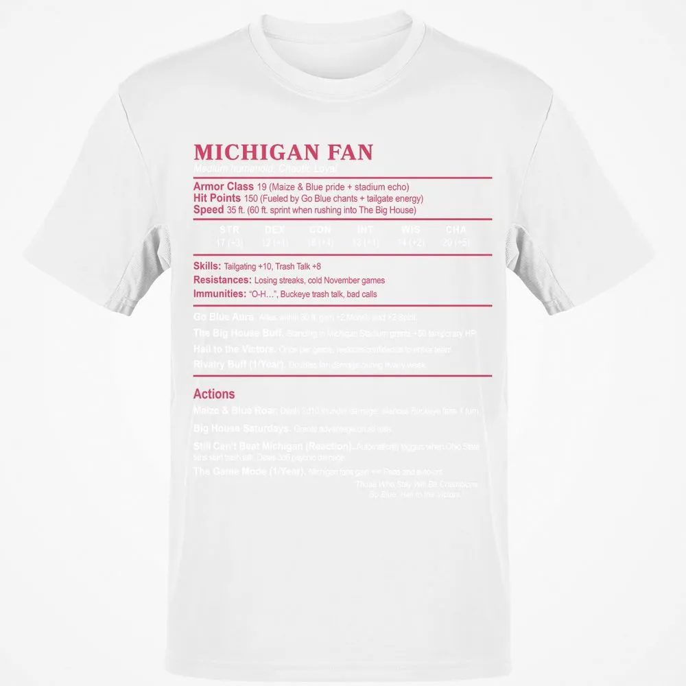 MICHIGAN FAN Classic Unisex T-Shirt - White - 12