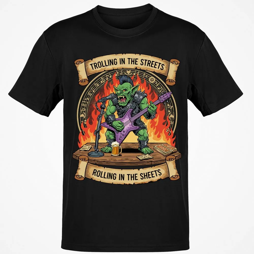 Trolling in the Streets Classic Unisex T-Shirt - Black - 1