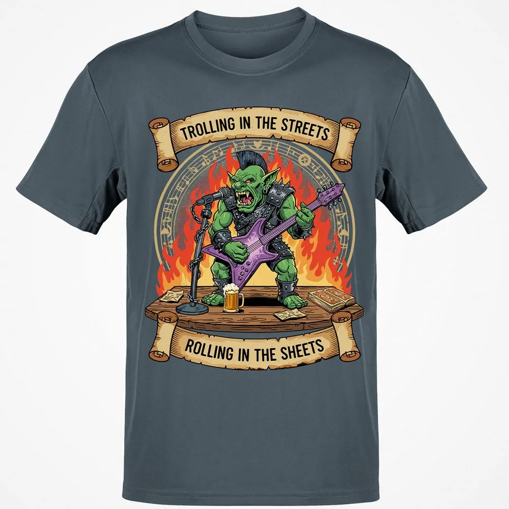 Trolling in the Streets Classic Unisex T-Shirt - Charcoal - 3