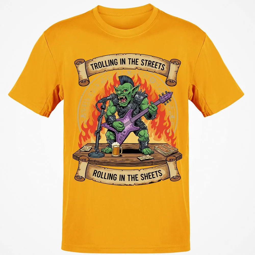 Trolling in the Streets Classic Unisex T-Shirt - Gold - 4
