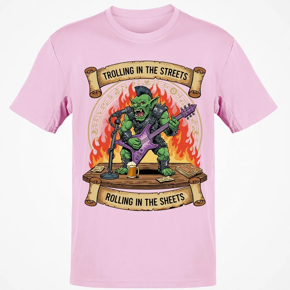 Trolling in the Streets Classic Unisex T-Shirt - Light Pink - 5