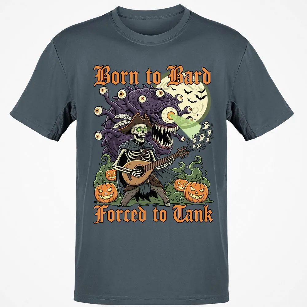 Born to Bard – Forced to Tank Classic Unisex T-Shirt - Charcoal - 3