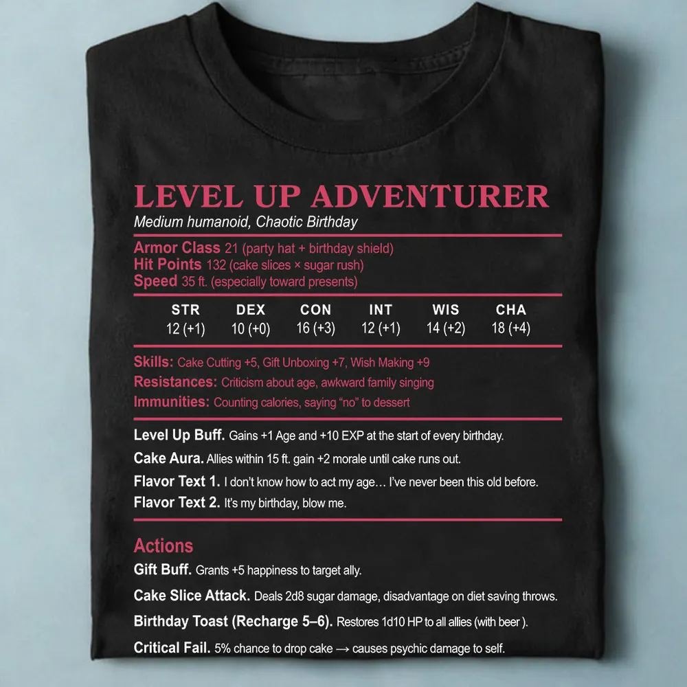 Level Up Adventurer Classic Unisex T-Shirt - 1