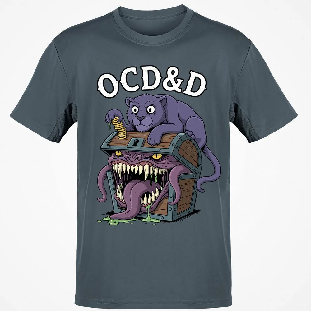 OCD&D Classic Unisex T-Shirt - Charcoal - 3
