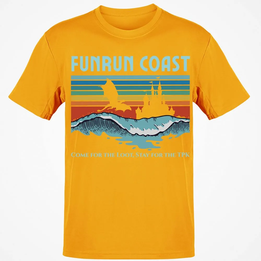FUNRUN COAST Classic Unisex T-Shirt - Gold - 4
