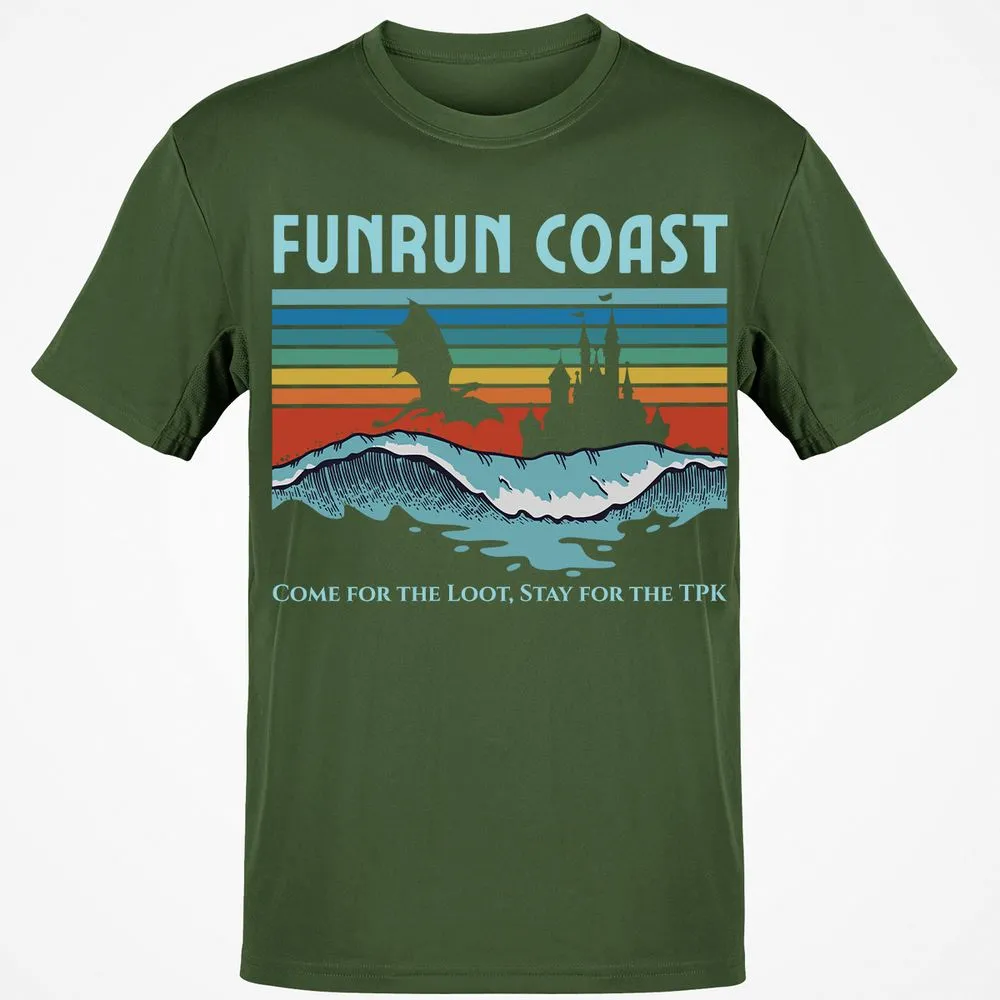 FUNRUN COAST Classic Unisex T-Shirt - Military Green - 6