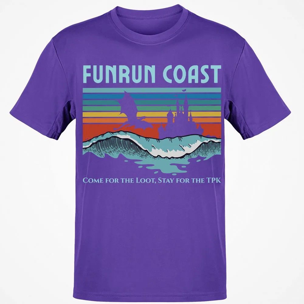 FUNRUN COAST Classic Unisex T-Shirt - Purple - 9