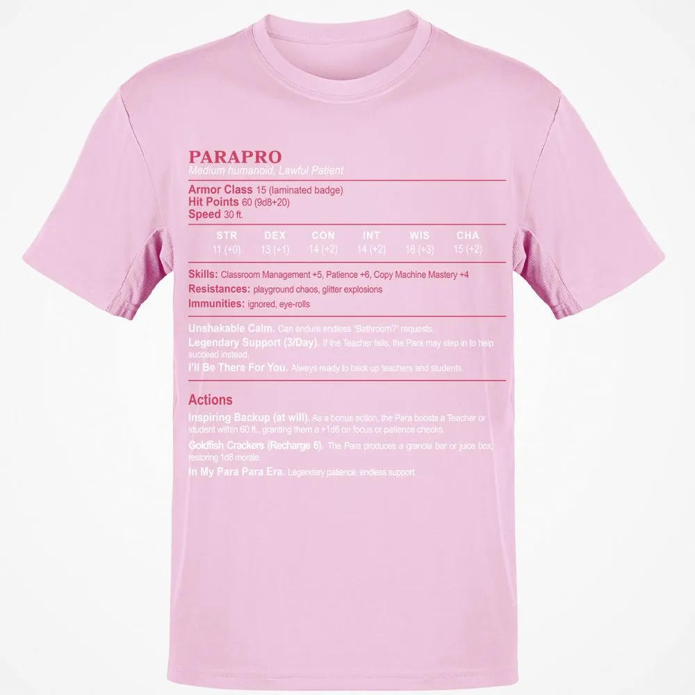 para Classic Unisex T-Shirt - Light Pink - 5