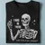 Hang In There – The DM Just Smiled Skeleton Classic Unisex T-Shirt - 1