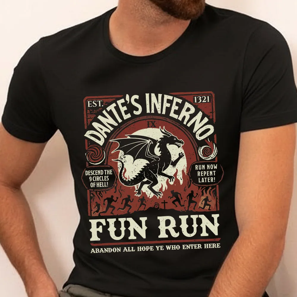 Dante’s Inferno Fun Run – Faerun Fantasy Classic Unisex T-Shirt - 1