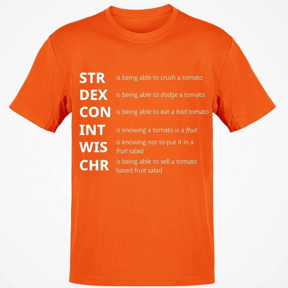 Tomato Stats – RPG Meme Edition - Orange - 8