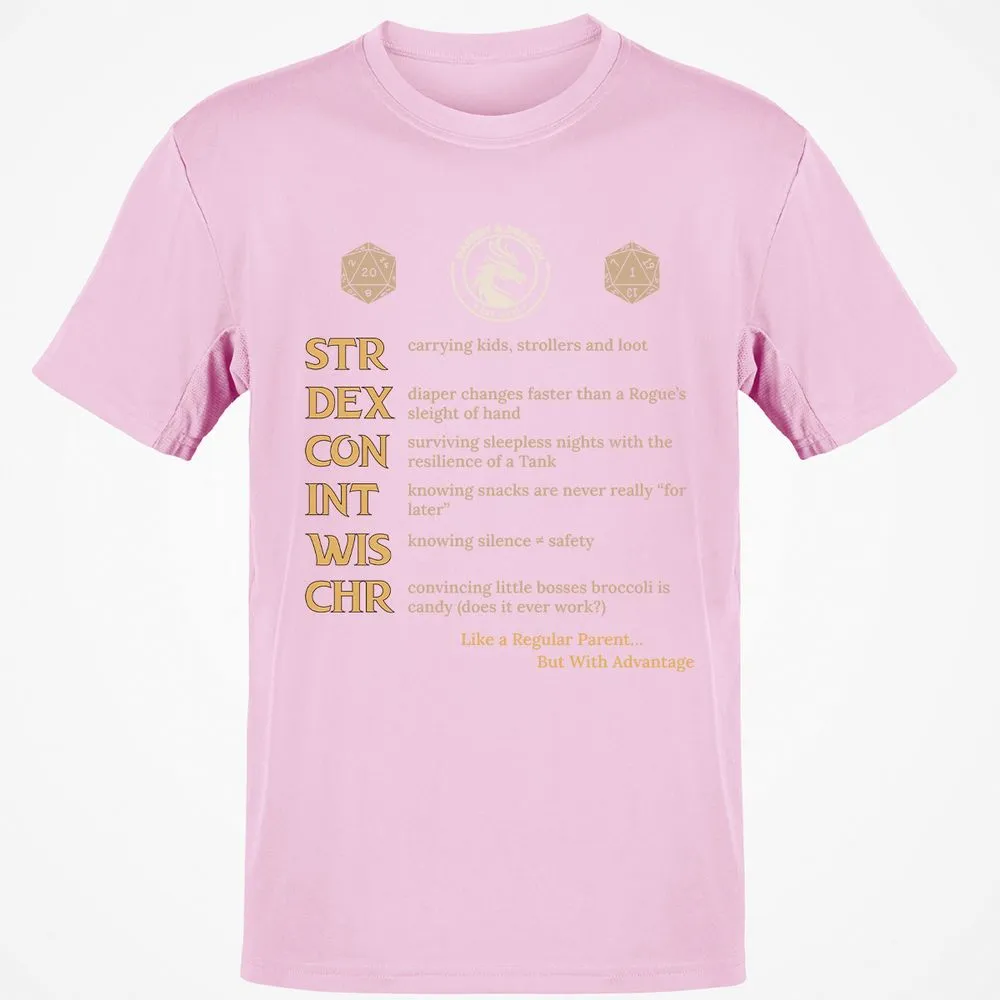 Parent & Dragon RPG Stats - Light Pink - 5