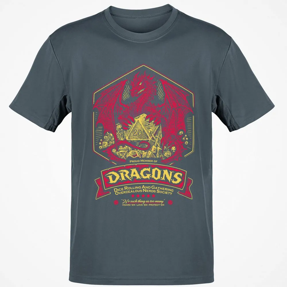 Fantasy Dragon With Dice - Charcoal - 3