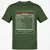 Dungeon Master Nutrition Facts Classic Unisex T-Shirt - Military Green - 6