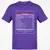 Dungeon Master Nutrition Facts Classic Unisex T-Shirt - Purple - 9
