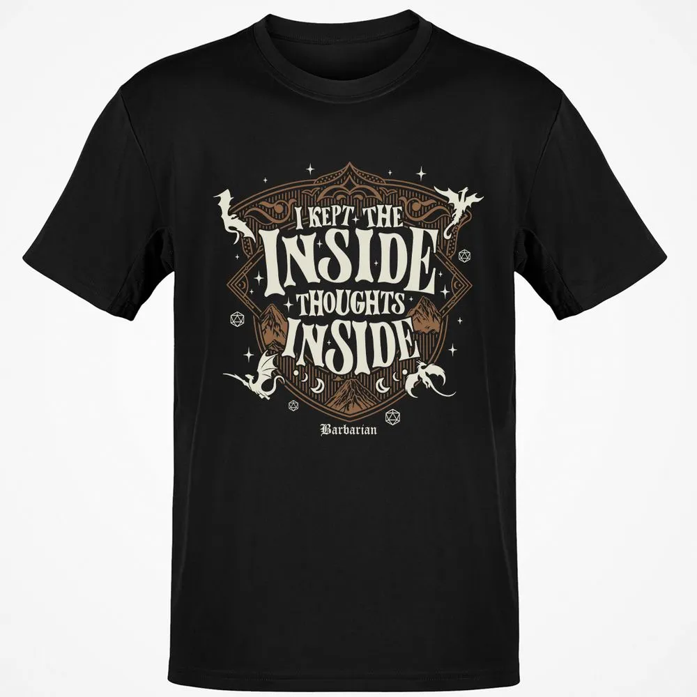 Barbarian I Kept The Inside Thoughts Inside - Black - 1