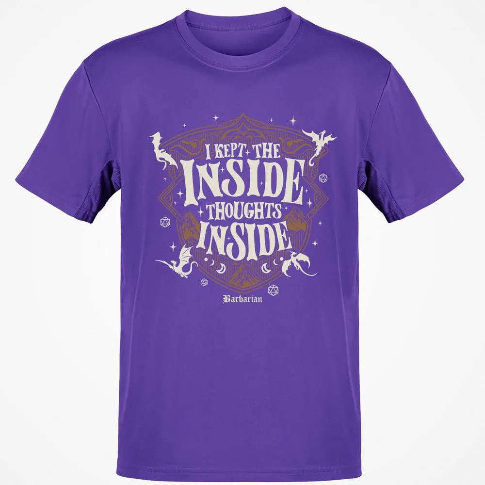 Barbarian I Kept The Inside Thoughts Inside - Purple - 9