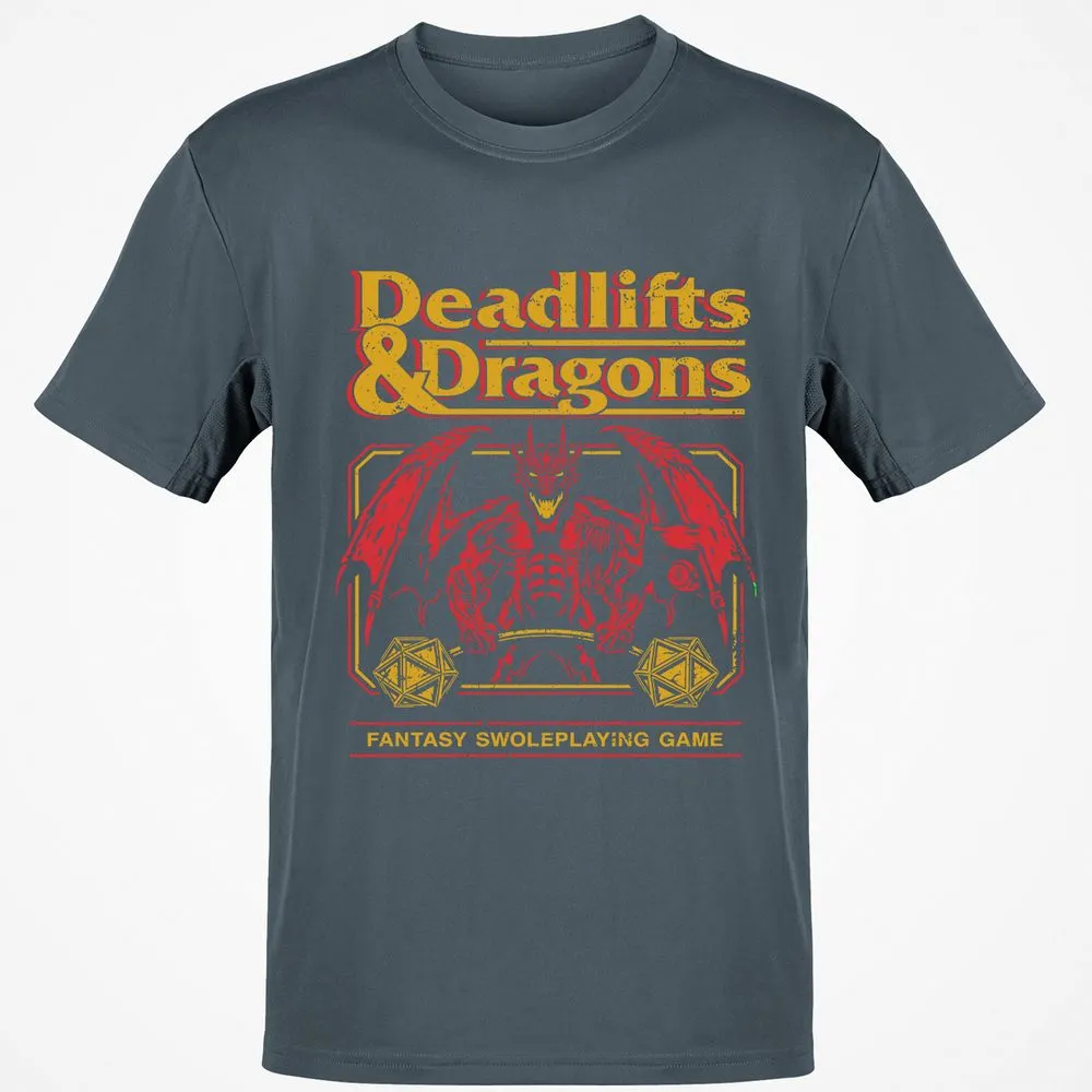 Deadlifts & Dragons - Charcoal - 3