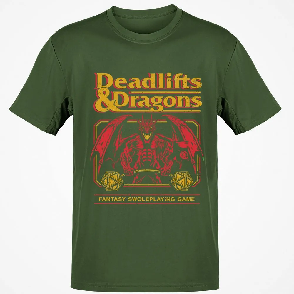 Deadlifts & Dragons - Military Green - 6