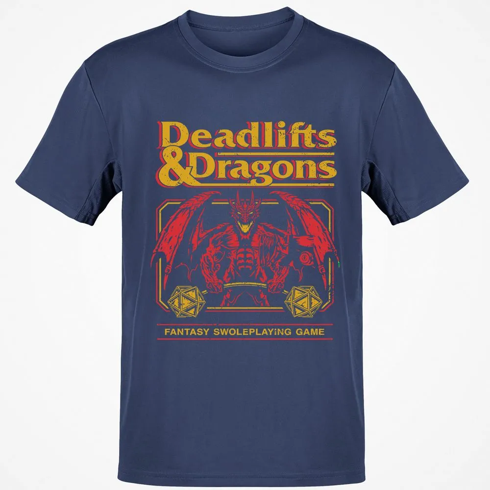 Deadlifts & Dragons - Navy - 7