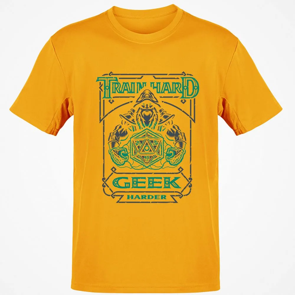 Train Hard, Geek Harder - Gold - 4
