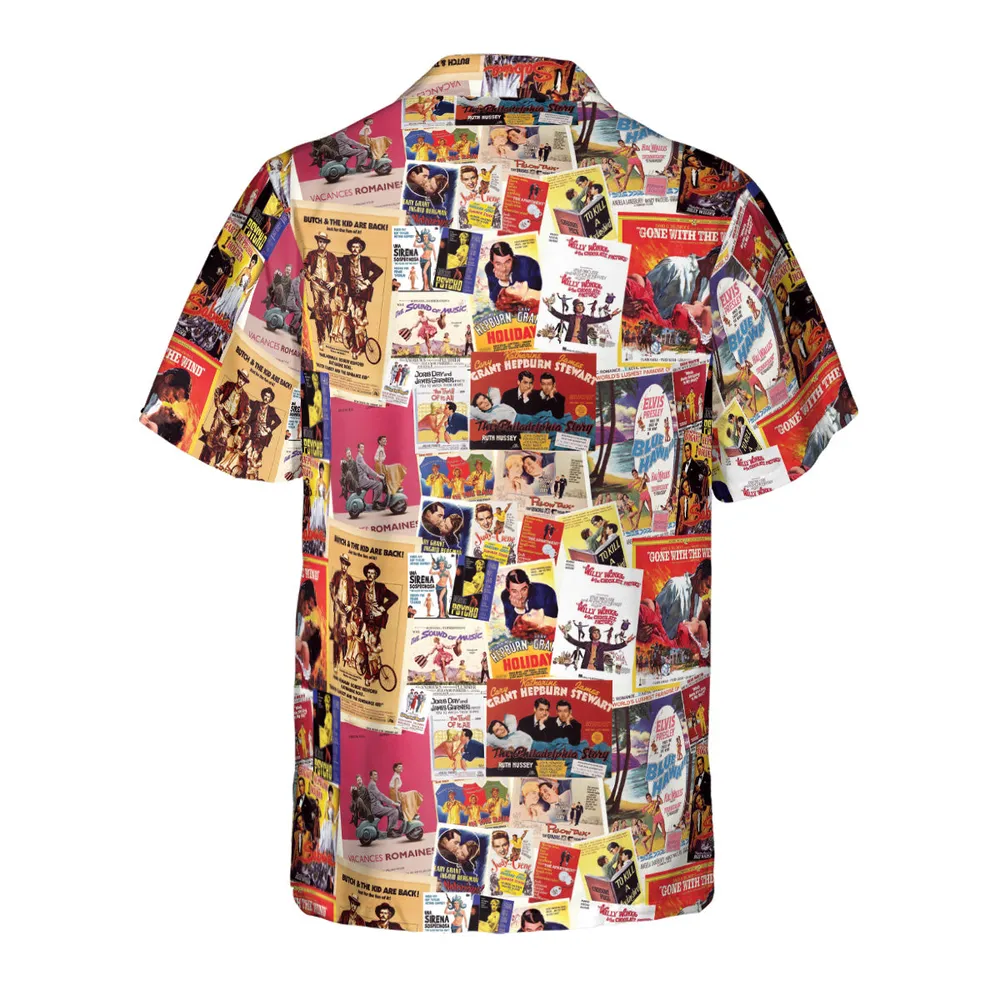 Hollywood Classics Collage Hawaiian Shirt - 3