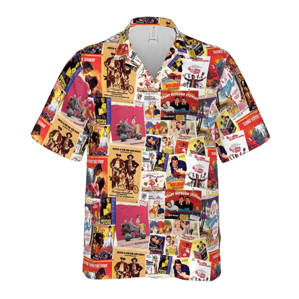 Hollywood Classics Collage Hawaiian Shirt - 2