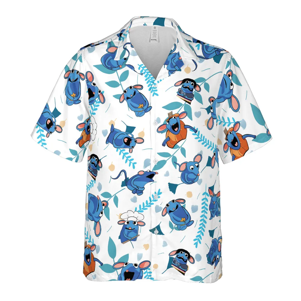 Cute Tutter Bear in the Big Blue House Hawaiian Shirt - 2