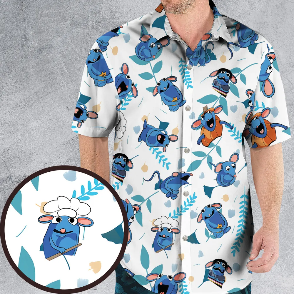 Cute Tutter Bear in the Big Blue House Hawaiian Shirt - 1