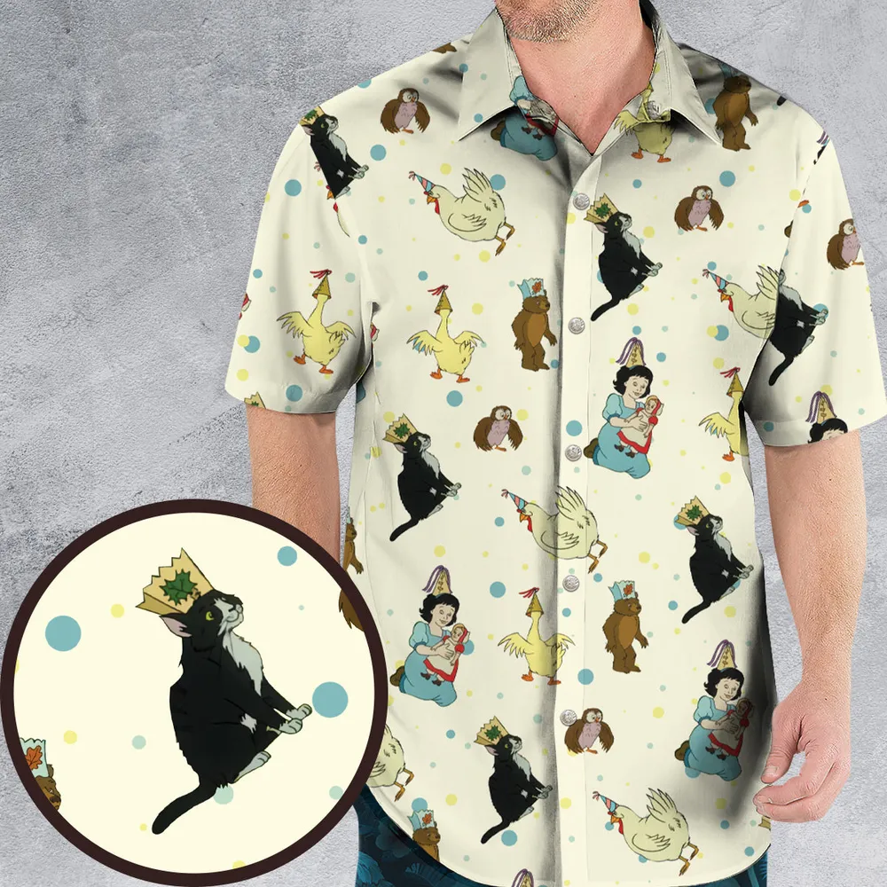 The Curious Cub and His Forest Friends Little Bear Hawaiian Shirt - 1