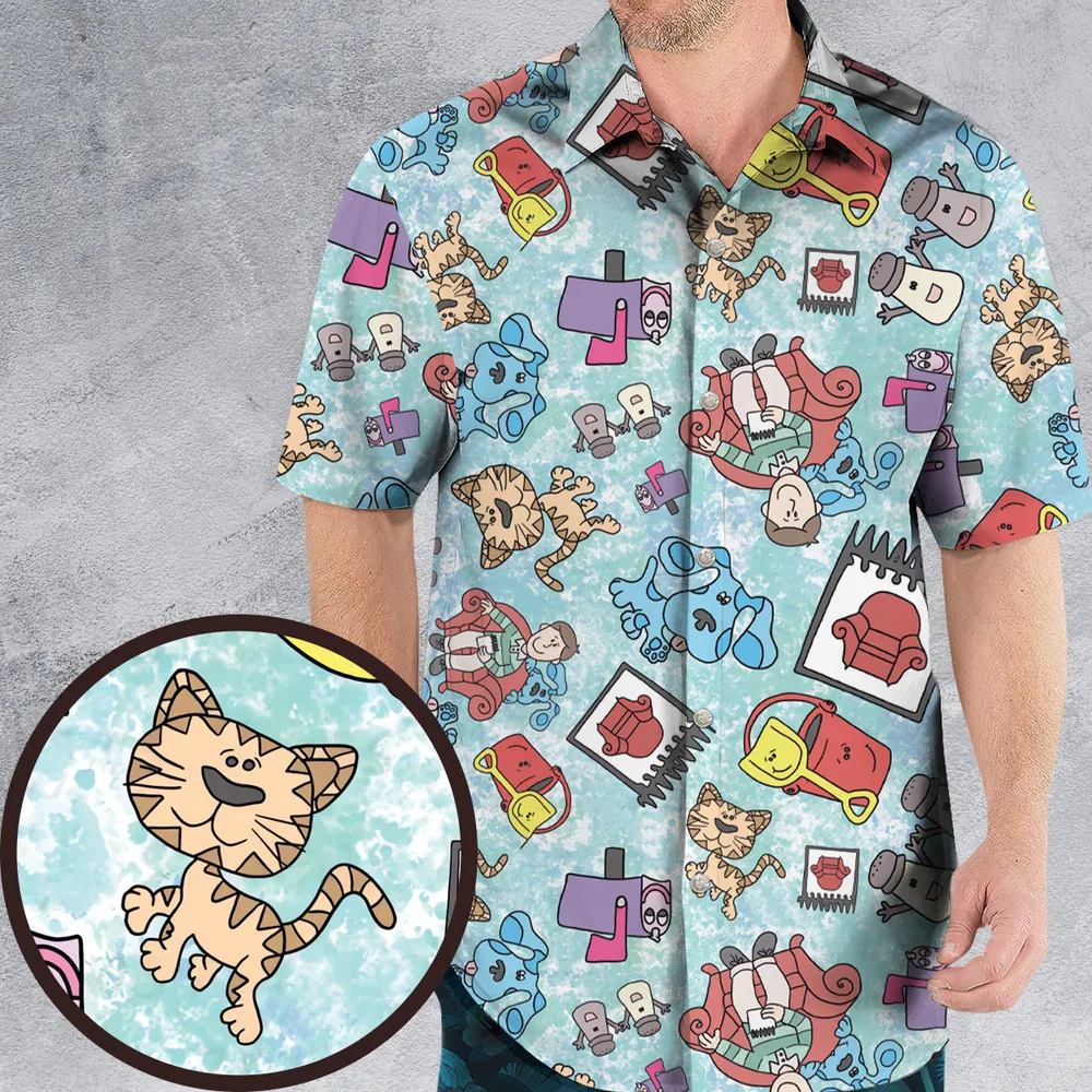 Blue's Clues Friend Party Hawaiian Shirt - 1