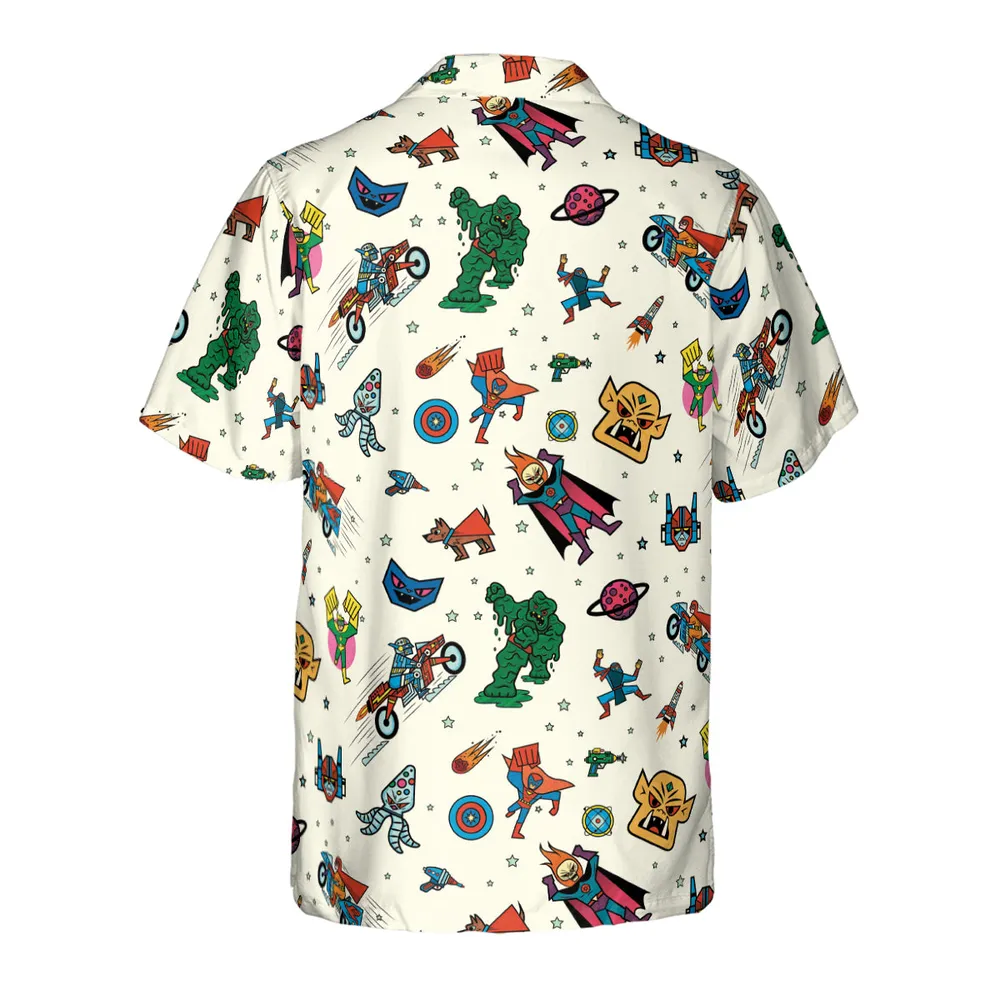Nastalgic Cartoon Villains Hawaiian Shirt - 3
