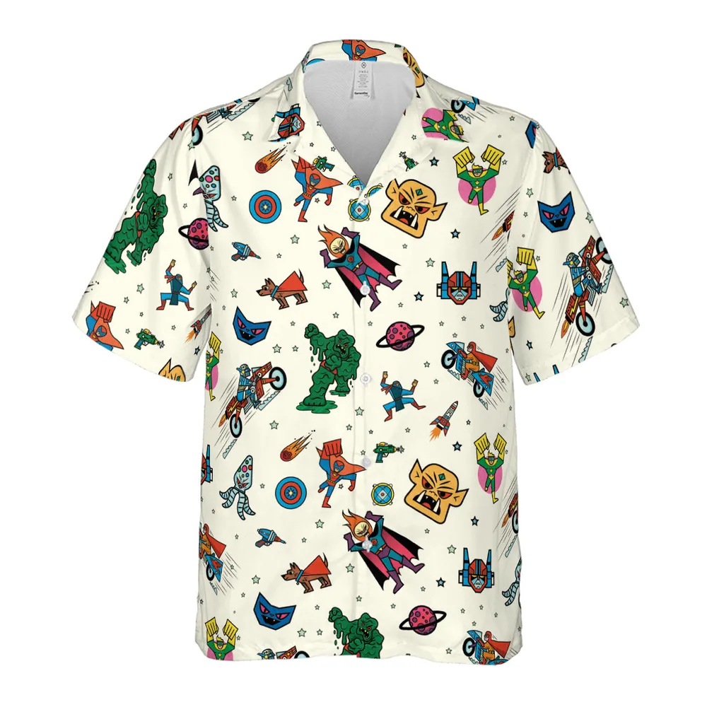 Nastalgic Cartoon Villains Hawaiian Shirt - 2
