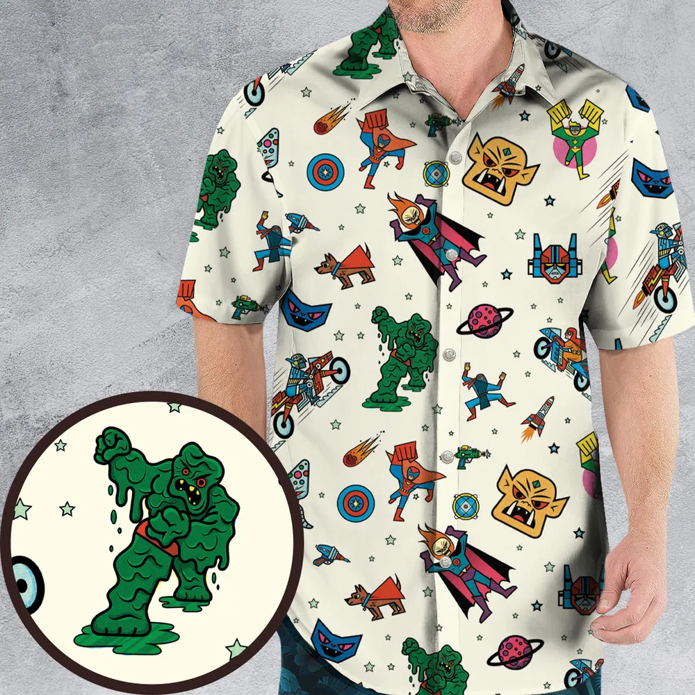 Nastalgic Cartoon Villains Hawaiian Shirt - 1