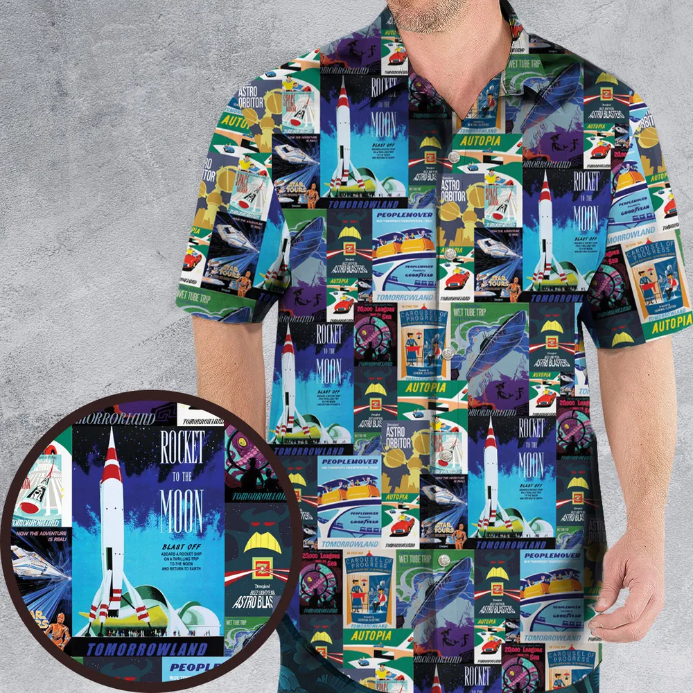 Tomorrowland Theme Park Hawaiian Shirt - 1