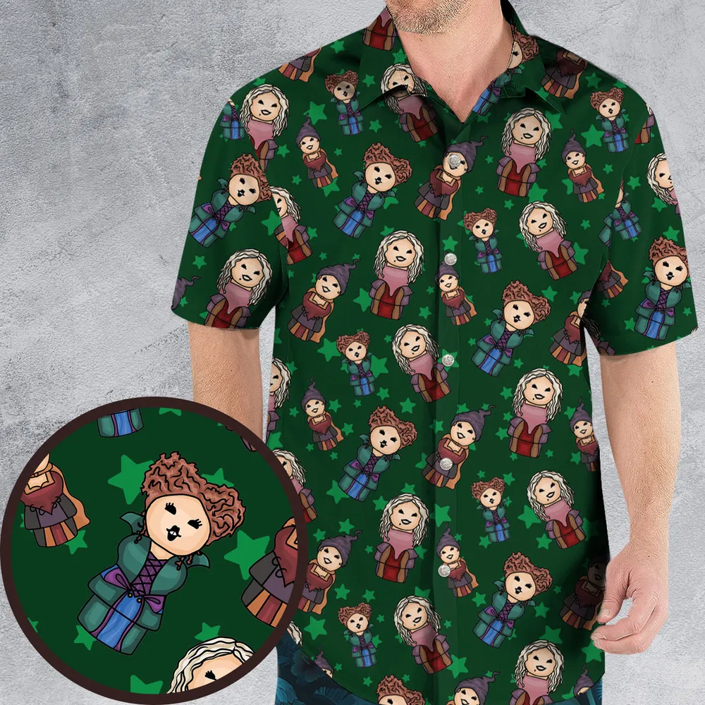 Hocus Pocus Little Witches Hawaiian Shirt - 1