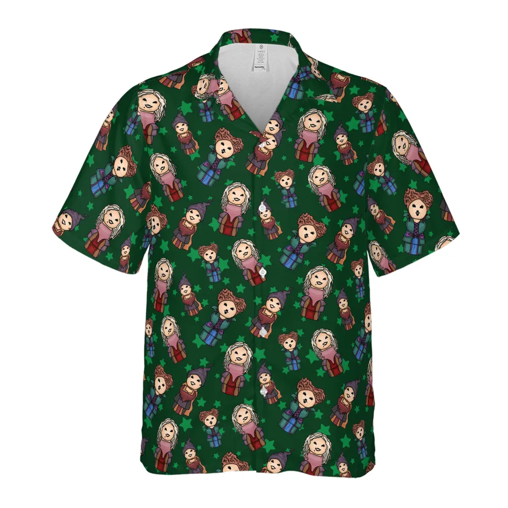 Hocus Pocus Little Witches Hawaiian Shirt - 2