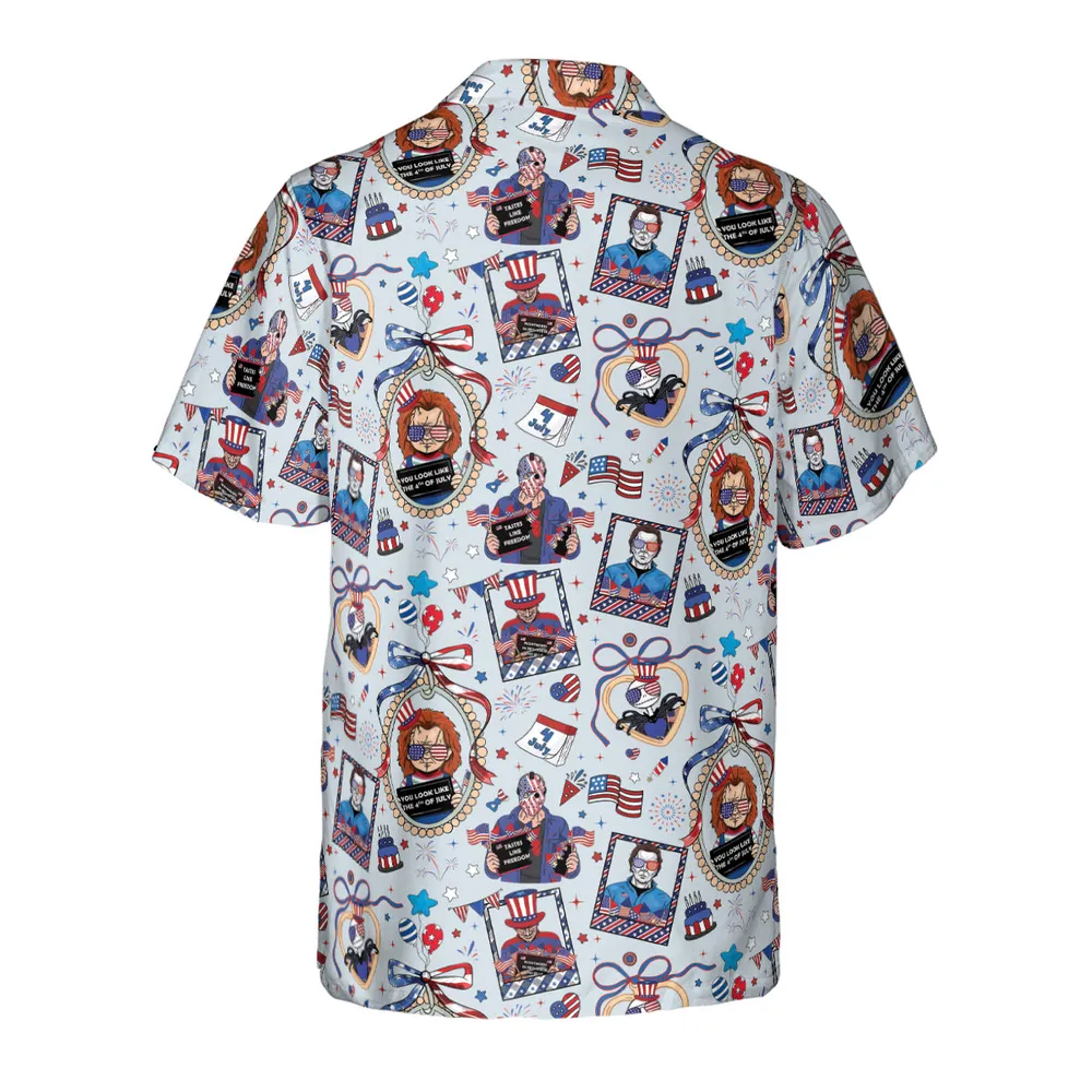Patriotic Horror Hawaiian Shirt - 3