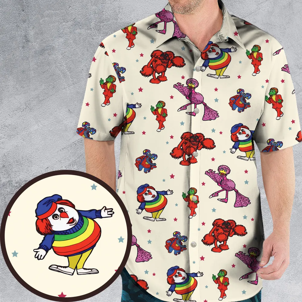 The Great Space Coaster Characters Hawaiian Shirt - 1