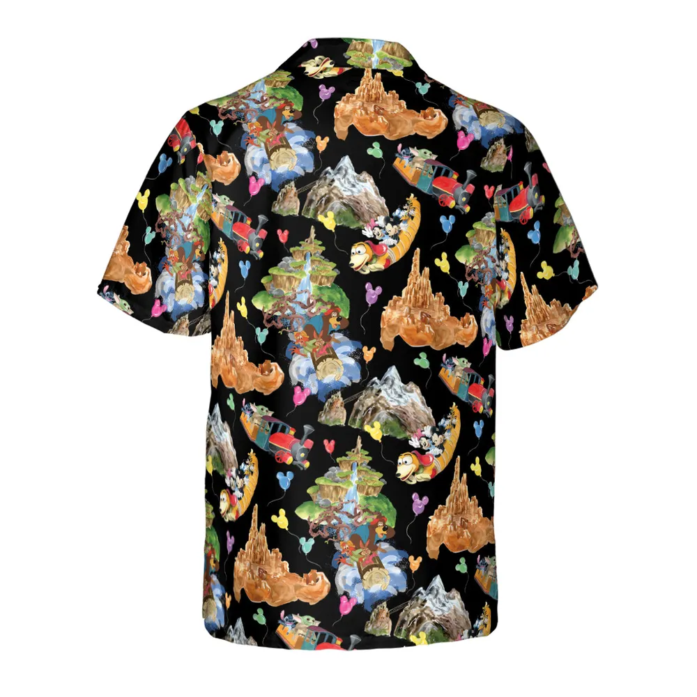 Mountain Magic Kingdom Parks Hawaiian Shirt - 3