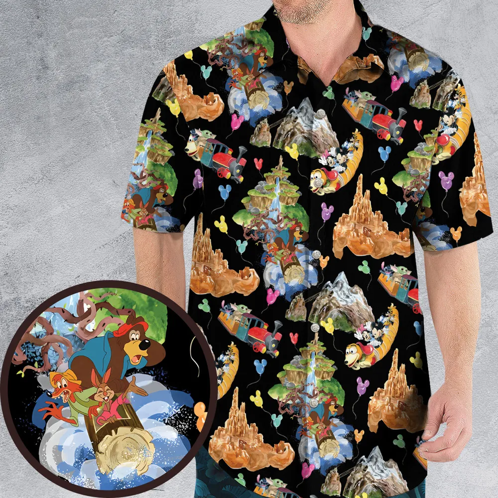Mountain Magic Kingdom Parks Hawaiian Shirt - 1