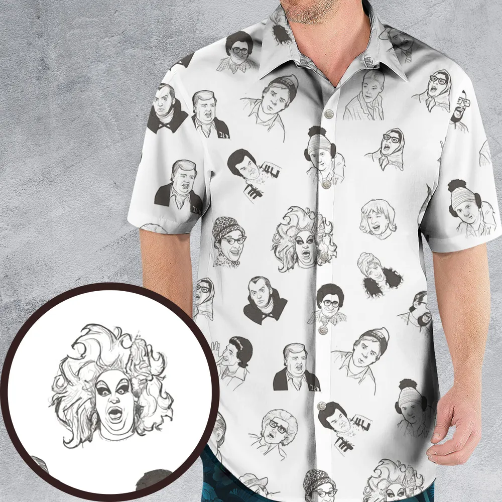 Second City Television Characters Hawaiian Shirt - 1