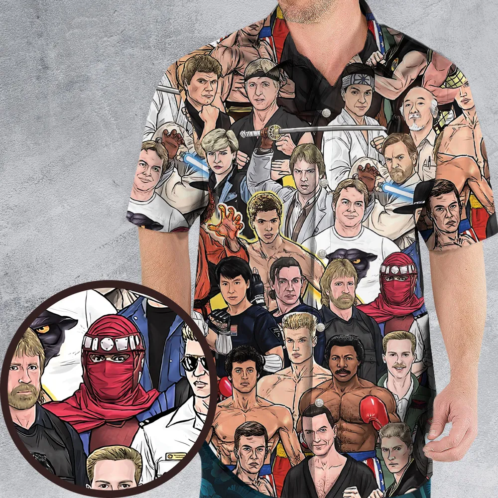 Martial Arts Stars Hawaiian Shirt - 1