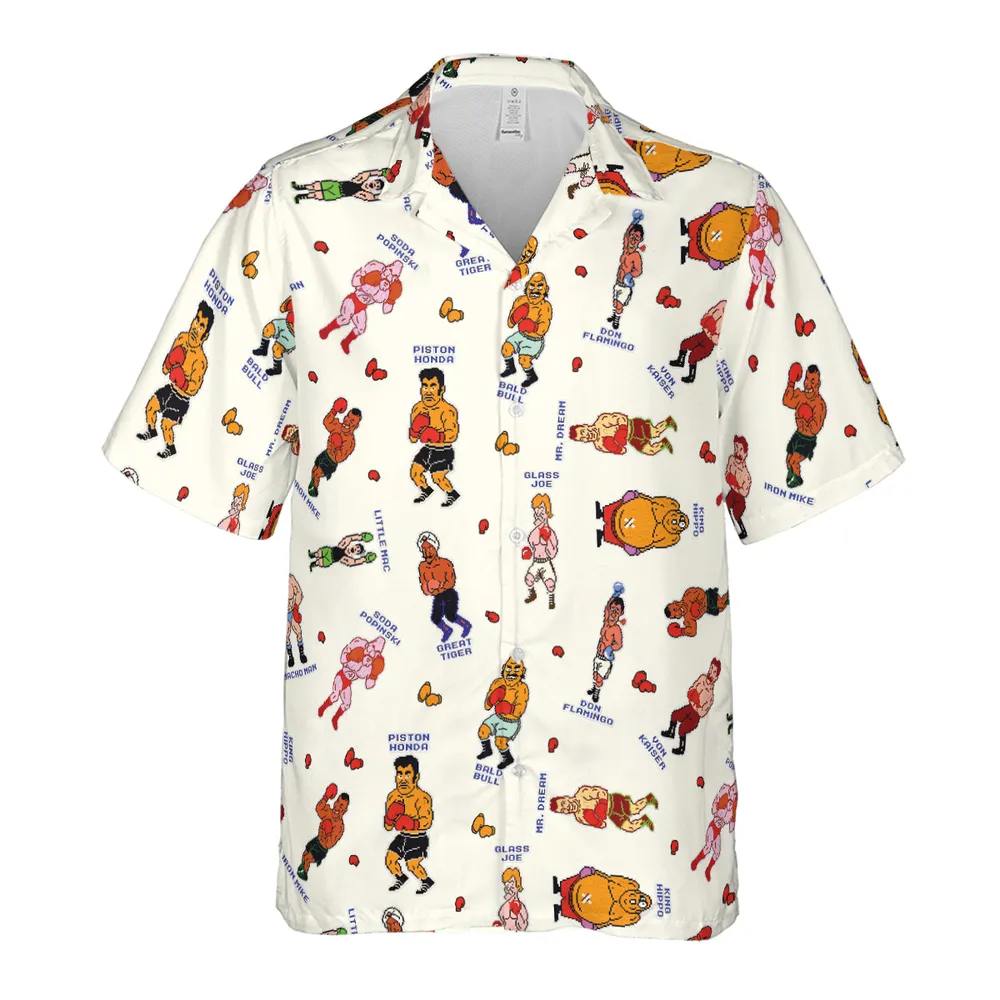 Retro Game Punch Out Hawaiian Shirt - 2
